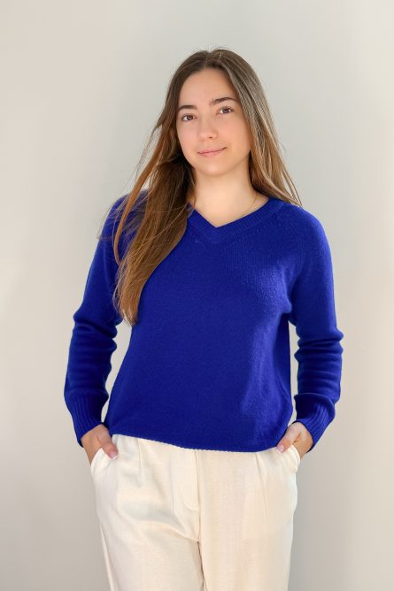 Wełniany sweter Mirelle Cobalt